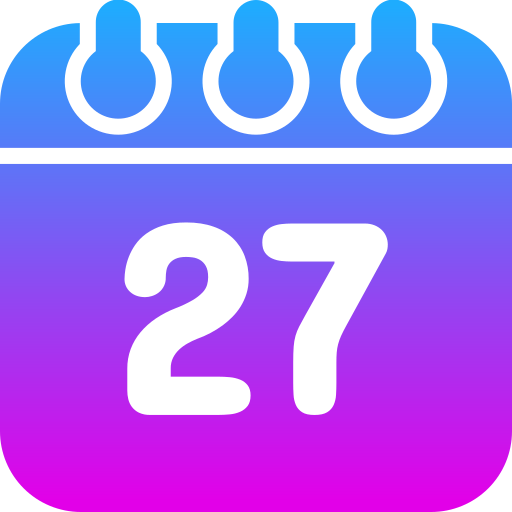 Twenty seven Generic gradient fill icon