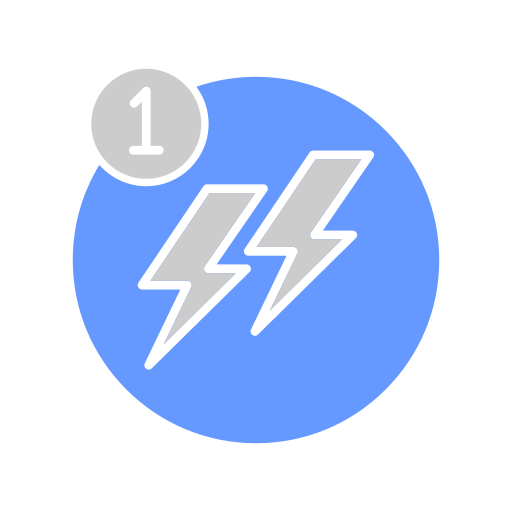 regulacja mocy Generic color fill ikona