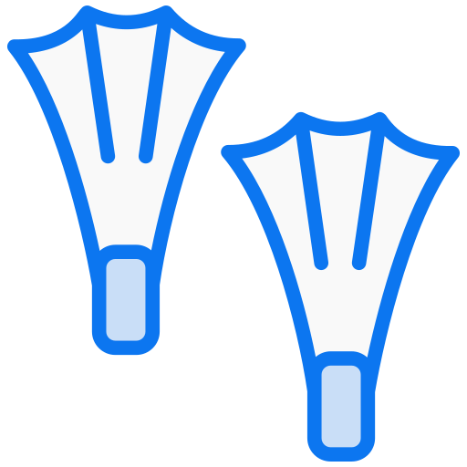 Swimming flippers Generic color lineal-color icon