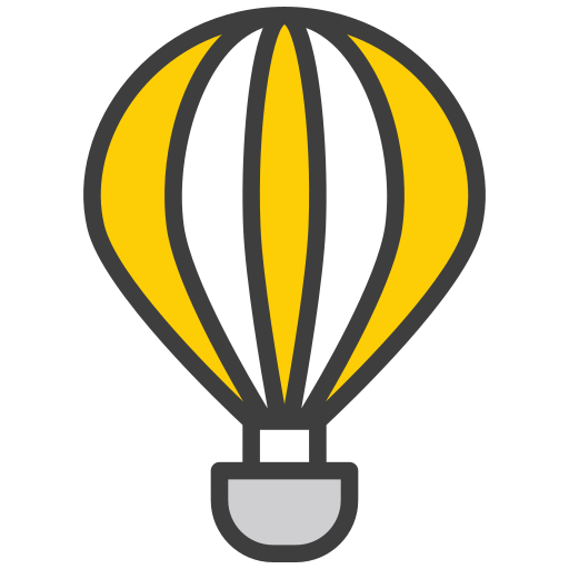 Hot air balloon Generic color lineal-color icon