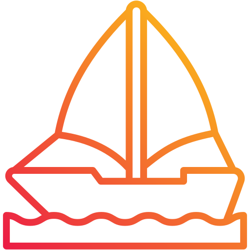 Парусная лодка Generic gradient outline иконка