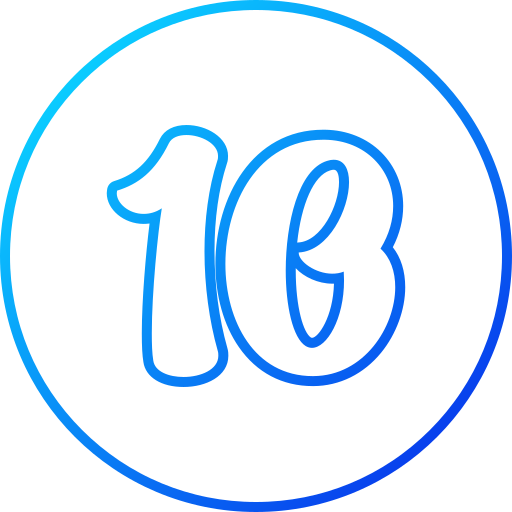 10番 Generic gradient outline icon