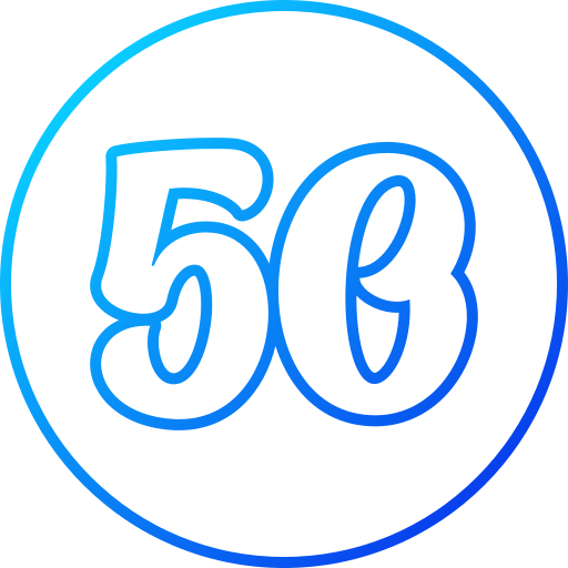 50 Generic gradient outline icon