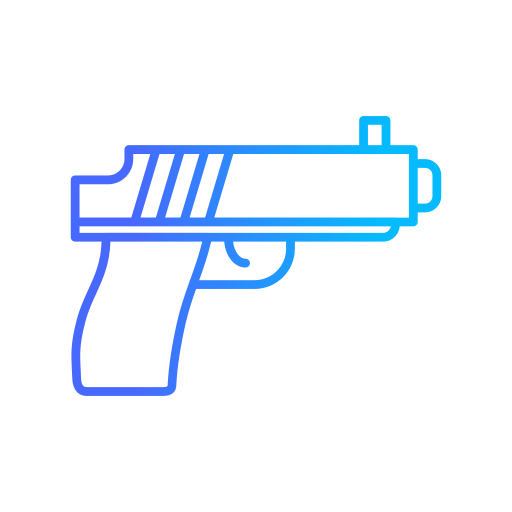Pistol Generic gradient outline icon
