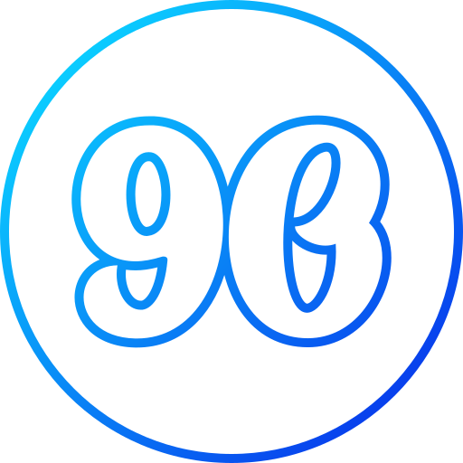 90 Generic gradient outline icon