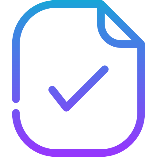 Approved Generic gradient outline icon