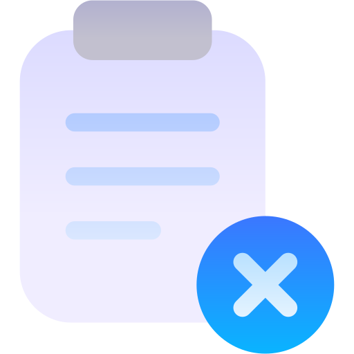 document verwijderen Generic gradient fill icoon
