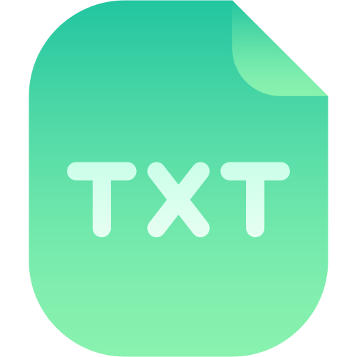 Txt file Generic gradient fill icon