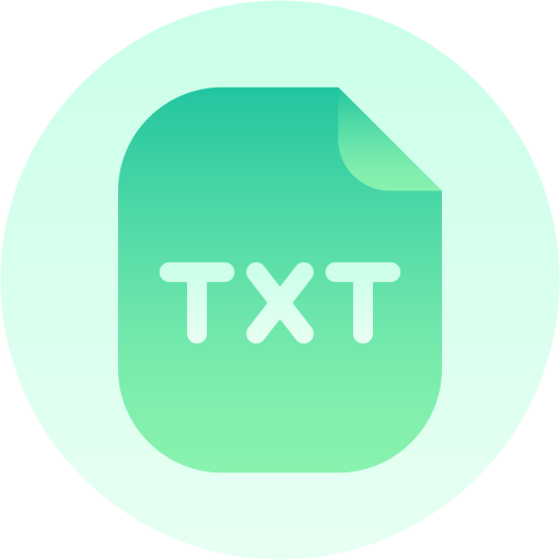 txt-bestand Generic gradient fill icoon
