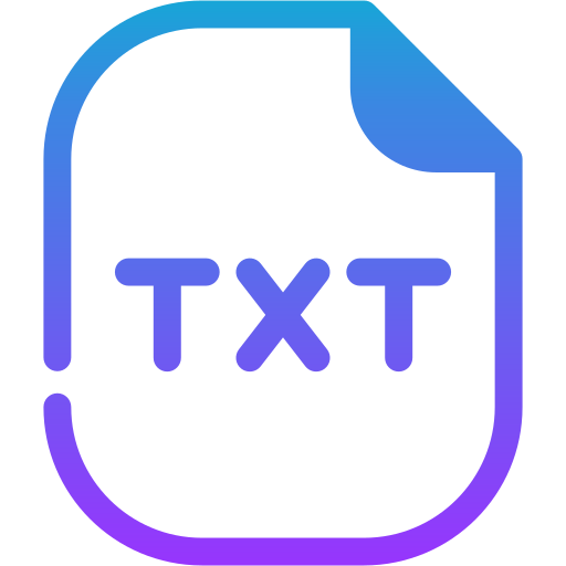 Txt file Generic gradient fill icon