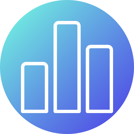 analisi dei dati Generic gradient fill icona