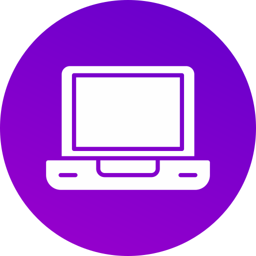 computer portatile Generic gradient fill icona