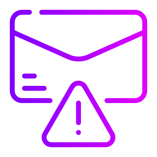 alerta de correo no deseado Generic gradient outline icono