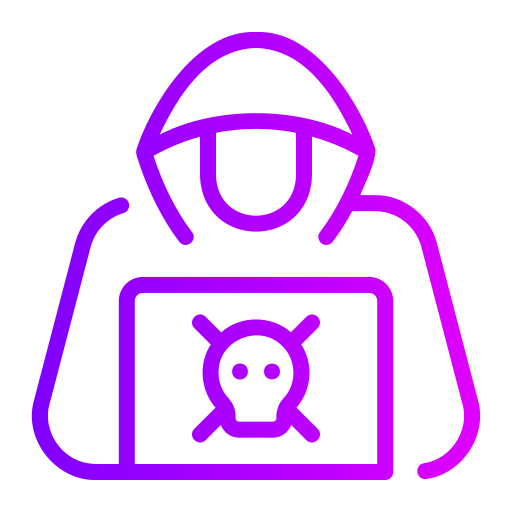 hacker Generic gradient outline icono