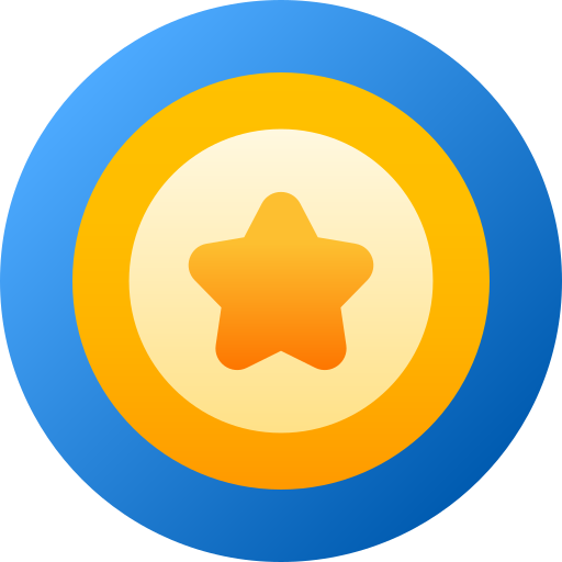 Star badge Generic gradient fill icon