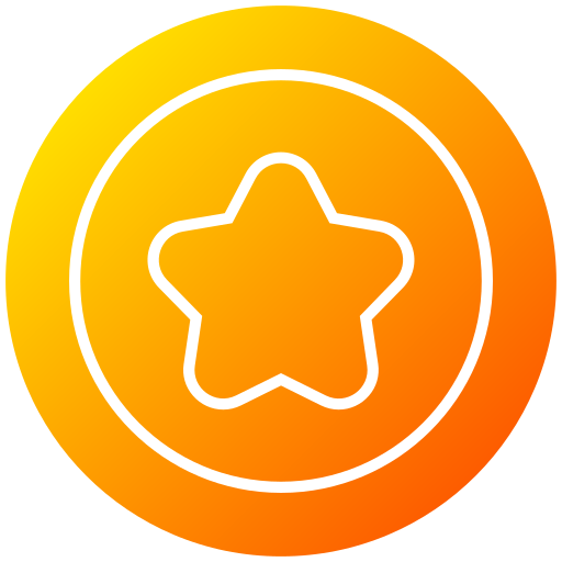 insignia de estrella Generic gradient fill icono