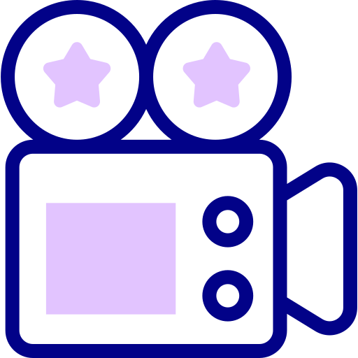 ビデオカメラ Detailed Mixed Lineal color icon