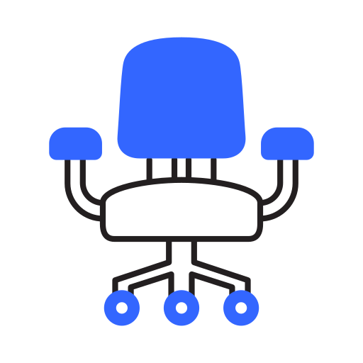 silla de escritorio Generic color lineal-color icono