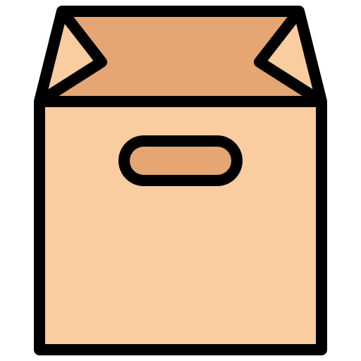 Коробка пакета Generic color lineal-color иконка