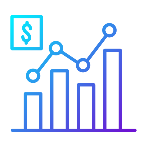 statistiche Generic gradient outline icona