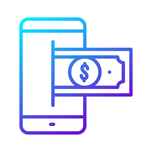 mobile banking Generic gradient outline icon