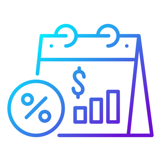 Календарь Generic gradient outline иконка