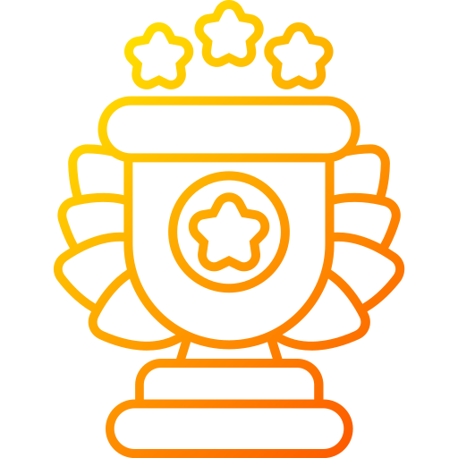 medalla de trofeo Generic gradient outline icono