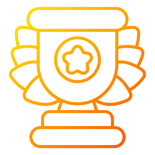 Trophy medal Generic gradient outline icon