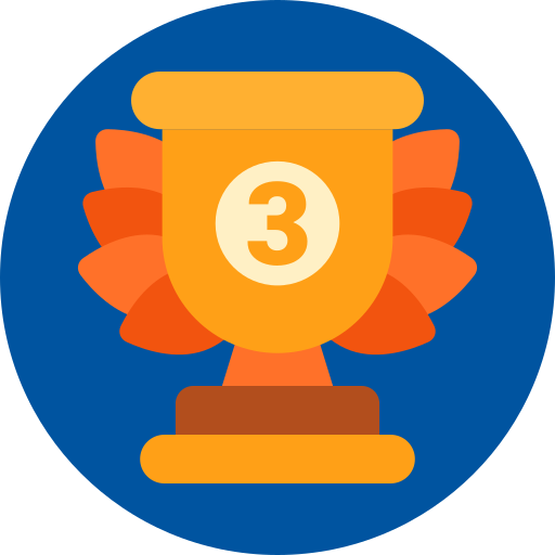 3rd place Generic color fill icon