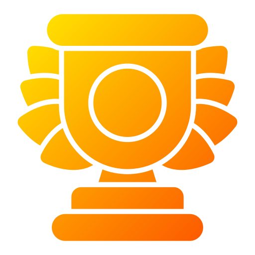 medalla de trofeo Generic gradient fill icono