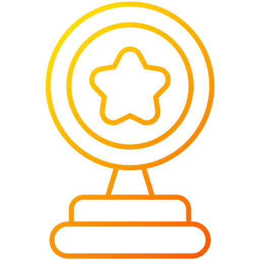 medalla de trofeo Generic gradient outline icono