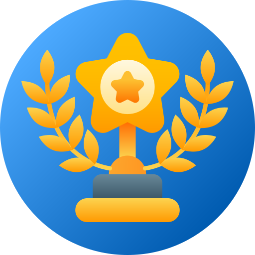 medaglia del trofeo Generic gradient fill icona