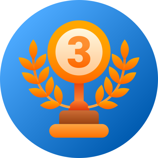 3rd place Generic gradient fill icon