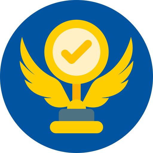 Trophy medal Generic color fill icon