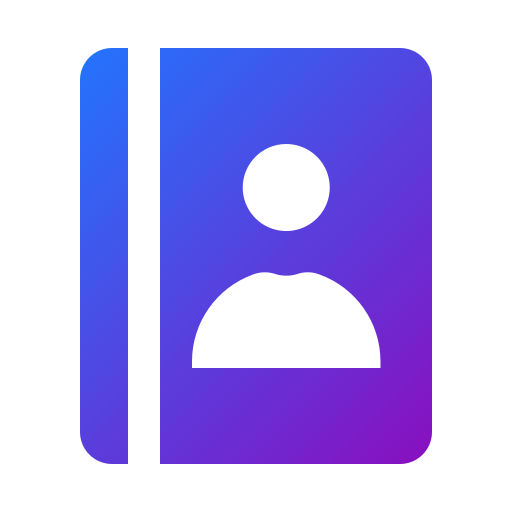 kontakt Generic gradient fill ikona