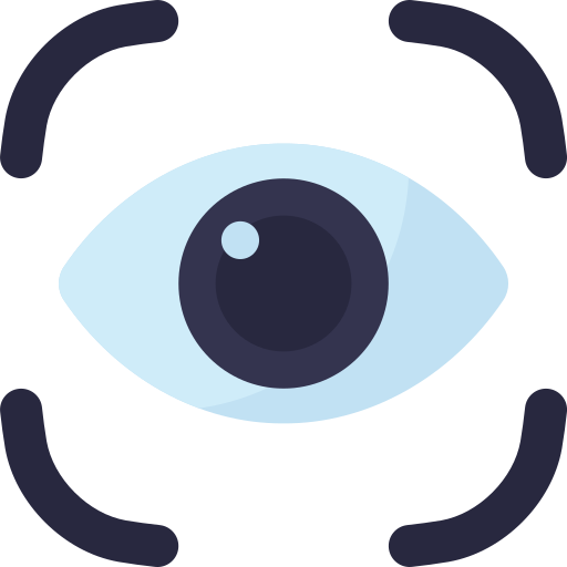Eye scan Generic color fill icon