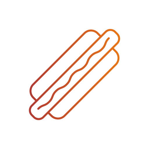 hot dog Generic gradient outline icona