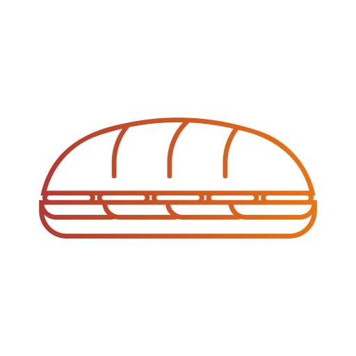Sandwich Generic gradient outline icon