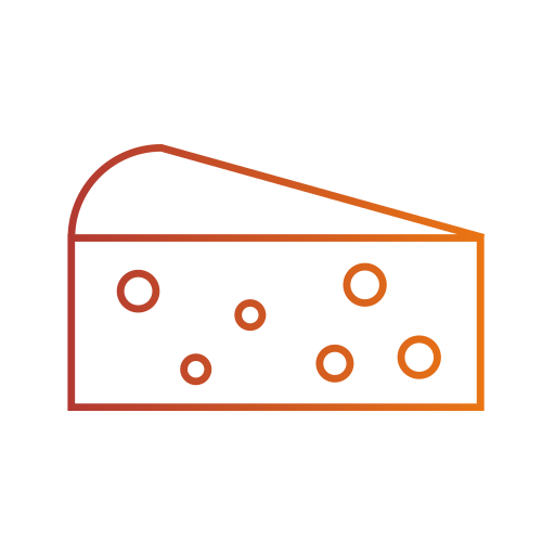 formaggio Generic gradient outline icona