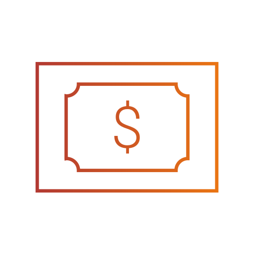 Деньги Generic gradient outline иконка