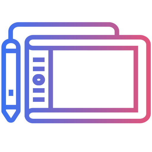 Graphic tablet Generic gradient outline icon