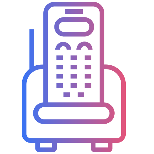 telefoon Generic gradient outline icoon