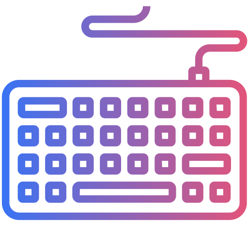 キーボード Generic gradient outline icon
