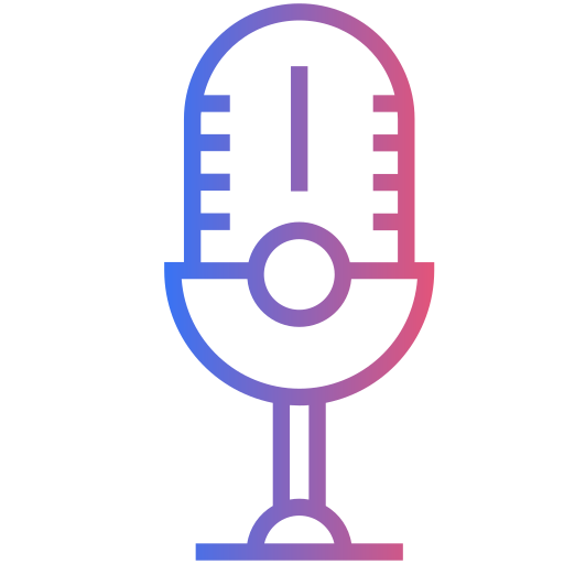 microfone Generic gradient outline Ícone