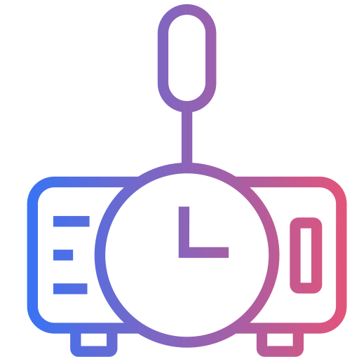 Цифровые часы Generic gradient outline иконка