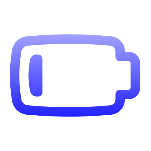 Battery low Generic gradient outline icon