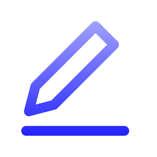 Edit Generic gradient outline icon