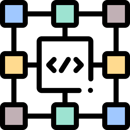 ブロック Detailed Rounded Lineal color icon