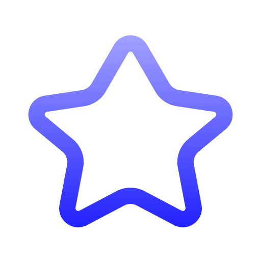 Star Generic gradient outline icon