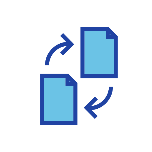 Files exchange Generic color lineal-color icon